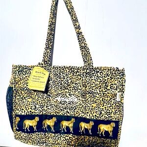 NEW Leopard Print Beach Bag With Accessories Rima Beachworld